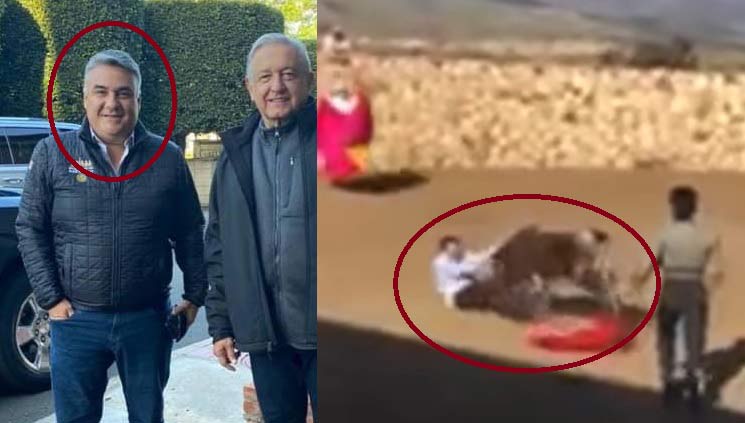 Ruíz Uribe con AMLO y luego perdiendo con el torito.