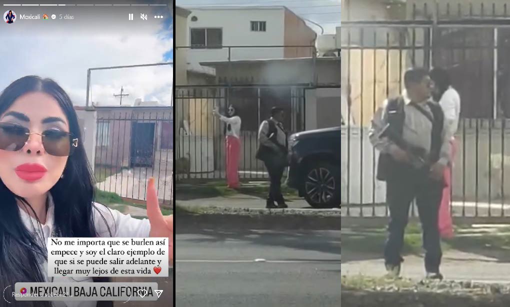 Sol León grabó video cerrando carril con hombres armados en Mexicali.