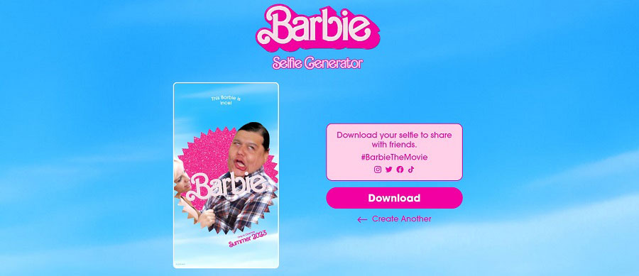 Barbie Selfie Generator.