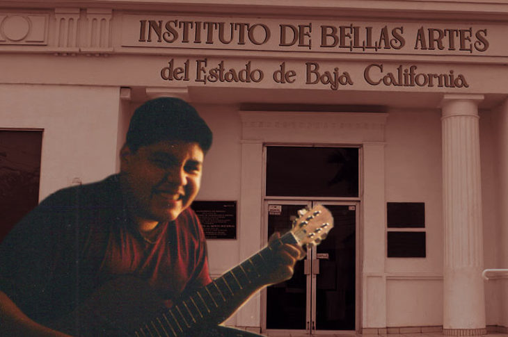 El Maldad de 15 años y el instituto de bellas artes de Baja California en Mexicali.