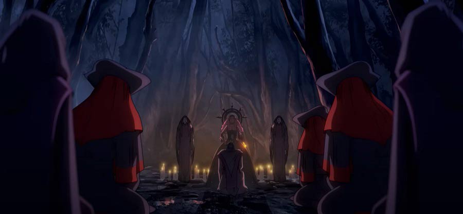 Captura de pantalla del trailer de Castlevania: Norturno.