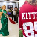 Marina del Pilar en la noche del grito y luego se fue al gabacho a ver a los 49ers.