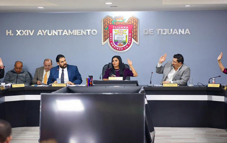 Sesión de cabildo del ayuntamiento de Tijuana el pasado 8 de noviembre.