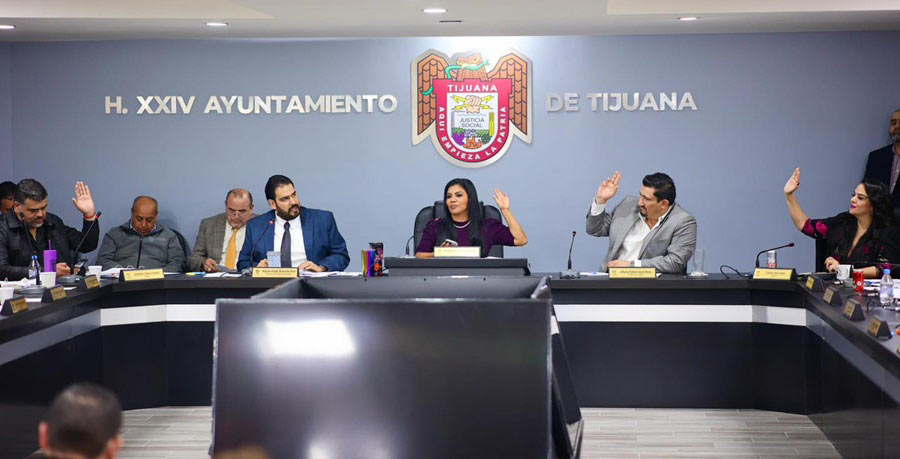 Sesión de cabildo del ayuntamiento de Tijuana el pasado 8 de noviembre.