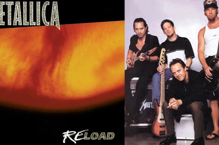 Portada de Reload y Metallica en aquellos tiempos.