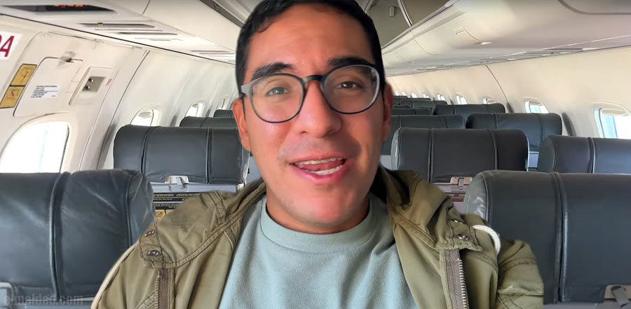 El youtuber Jorge de León le tocó un vuelo solo.