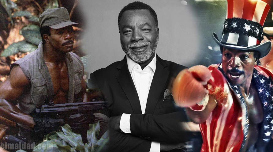 Dillon, Carl Weathers y Apollo Creed.