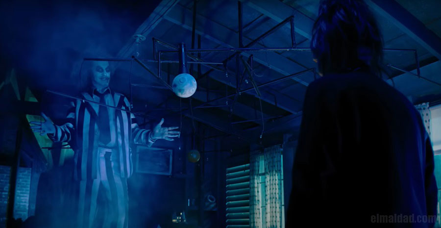 Captura de pantalla del teaser del trailer de Beetlejuice Beetlejuice.