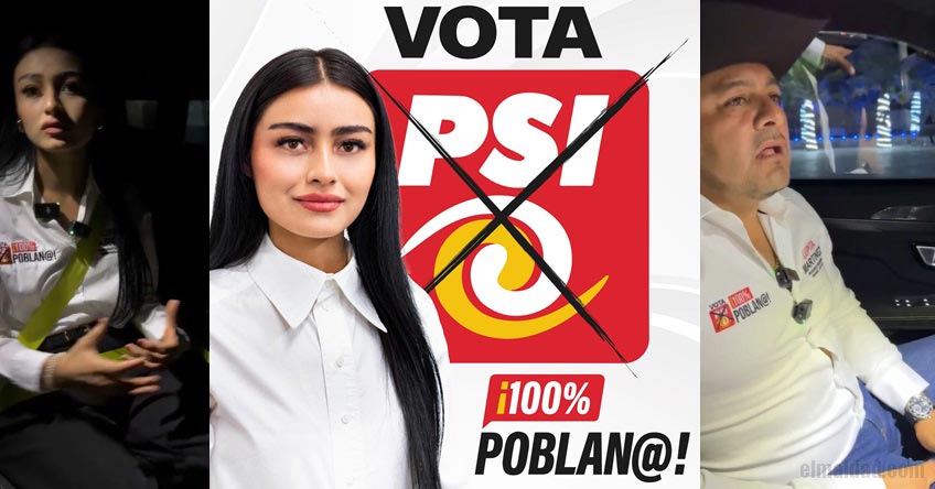 Guadalupe Martínez, candidata del PSI y su papá "el Toñín".