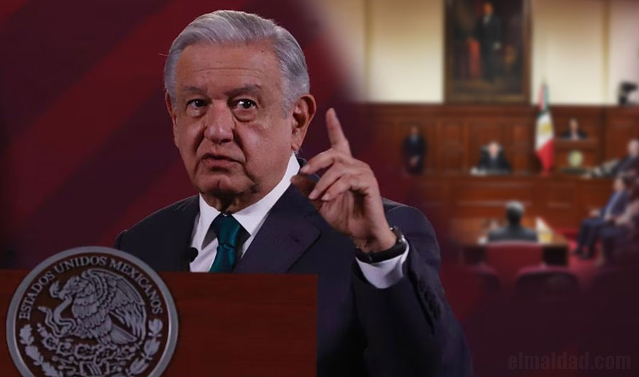 AMLO y el poder judicial.