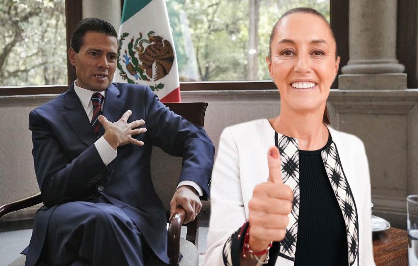 Enrique Peña Nieto llamó por teléfono a Claudia Sheinbaum para felicitarla.
