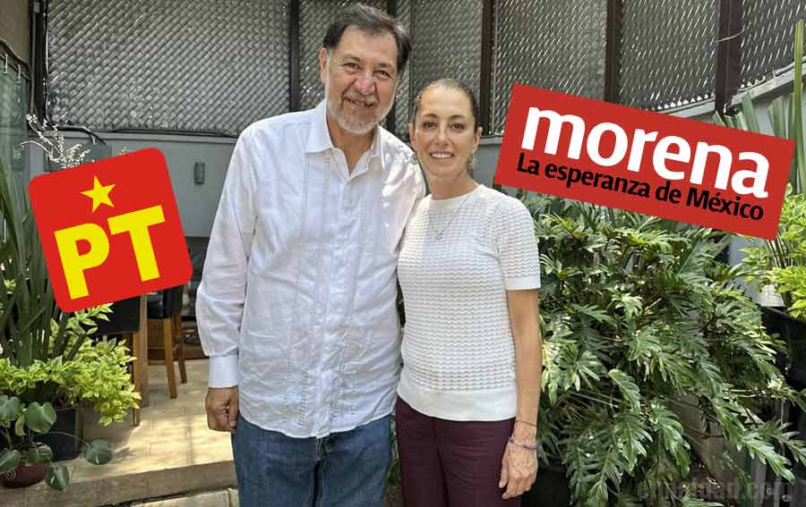 Gerardo Fernández Noroña y Claudia Sheinbaum.