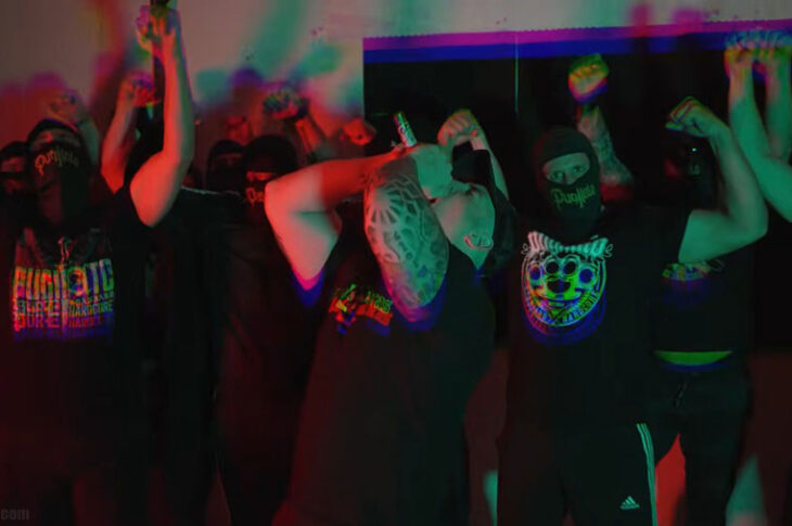 Captura de pantalla del nuevo video musical de Pugilato: "Guerra".