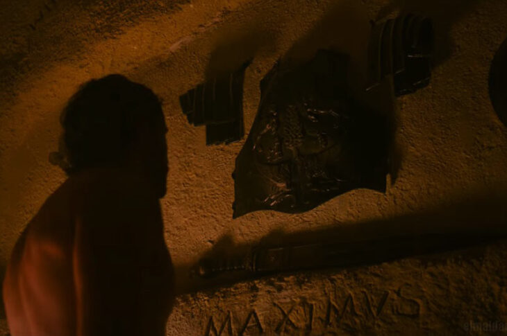Captura de pantalla del trailer de Gladiador 2.