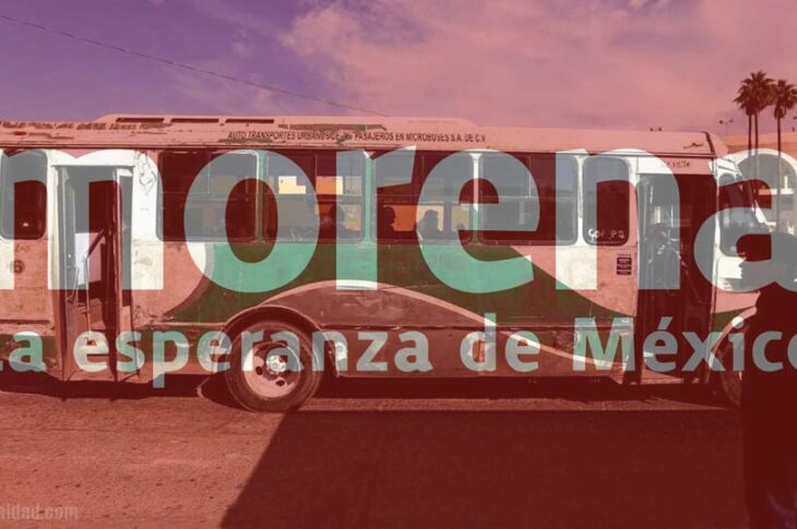 Transporte público en Mexicali aumentado por Morena.