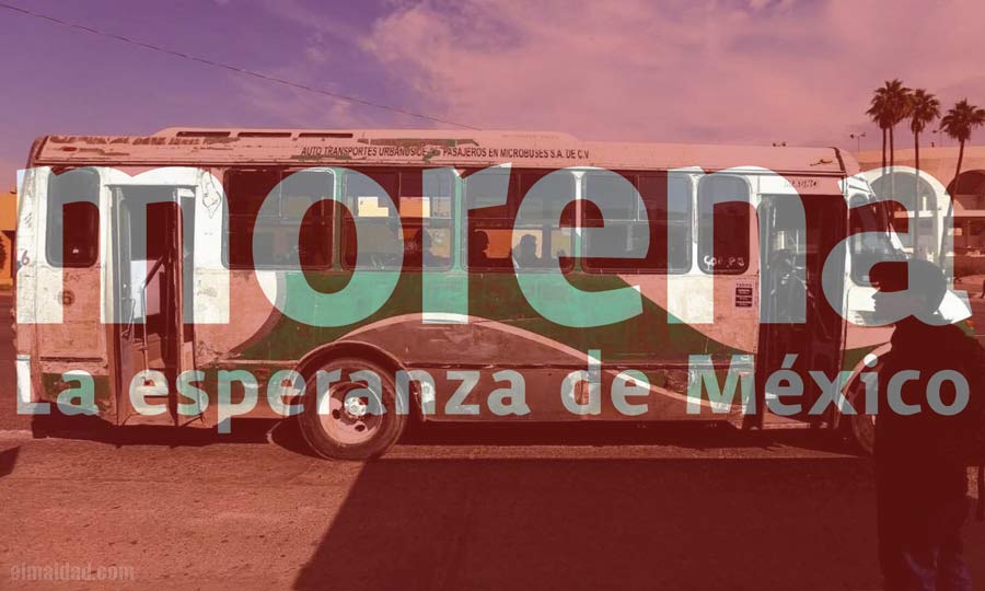 Transporte público en Mexicali aumentado por Morena.