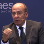 Felipe Calderón en el foro de la fundación FAES.