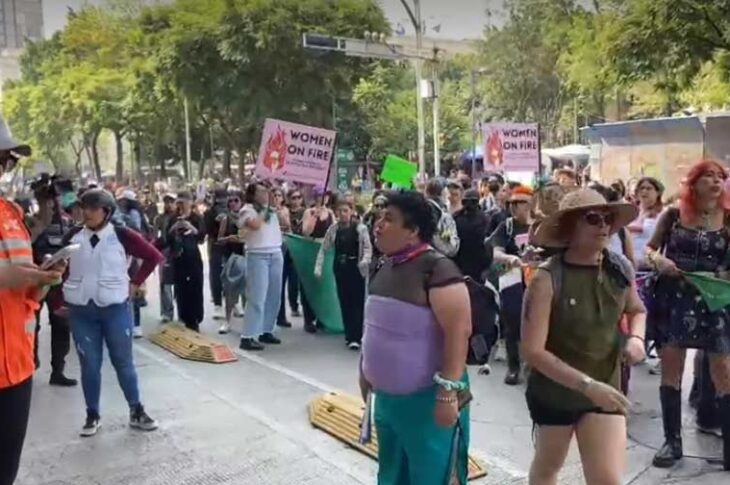 Marcha feminista. Foto: El Universal.