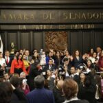 Senado anunciando la aprobación de la reforma al poder judicial. Foto: Cuartoscuro.