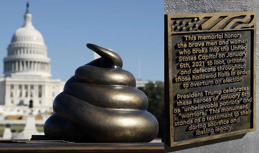 Monumento a los que asaltaron el capitolio.