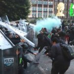 Bloque Negro en la marcha del 2 de octubre. Foto: Telediario.