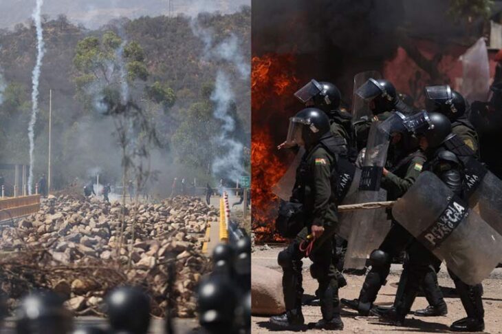 Enfrentamientos en Bolivia.