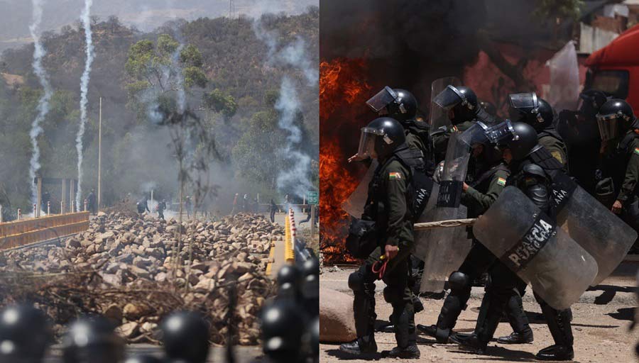 Enfrentamientos en Bolivia.