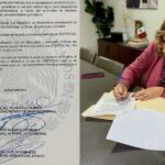 Firmando convenio y Marina del Pilar.