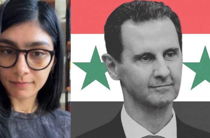 Mia Khalifa y Bashar al Assad.