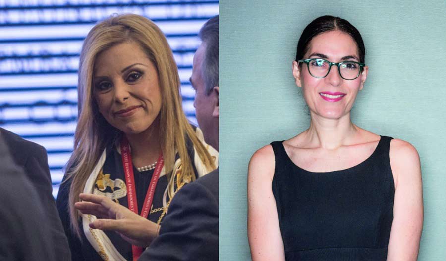 Marisela Morales y Paula María García Villegas Sánchez Cordero.