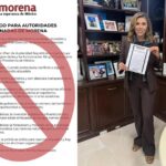 Decálogo de Morena y Marina del Pilar presumiendo que lo firmó.