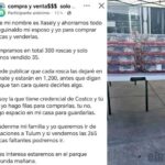 Mujer pide ayuda a la gente comprándole una rosca a 1200 pesos, pasado ya el día de reyes.