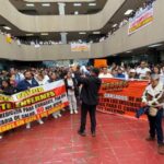 Trabajadores de la salud en manifestación. Imagen: El Cachanilla.