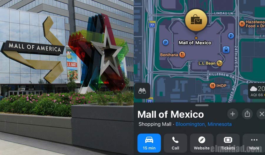 De mall of America a mall of Mexico.