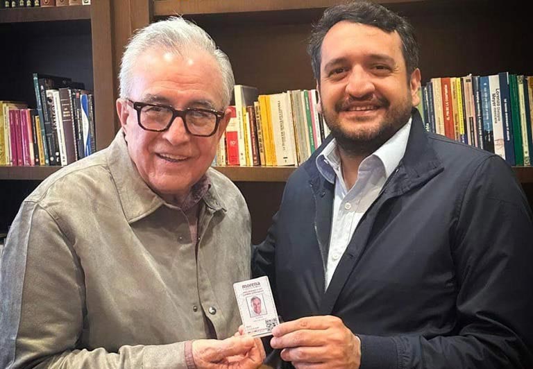 Rocha Moya y el hijo de AMLO.