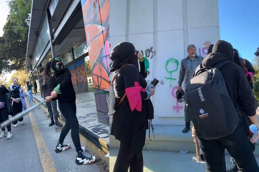 Marcha del 8M en Tijuana. Imágenes de Punto Norte.