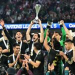 Selección mexicana festejando ser campeones de la Concacaf.