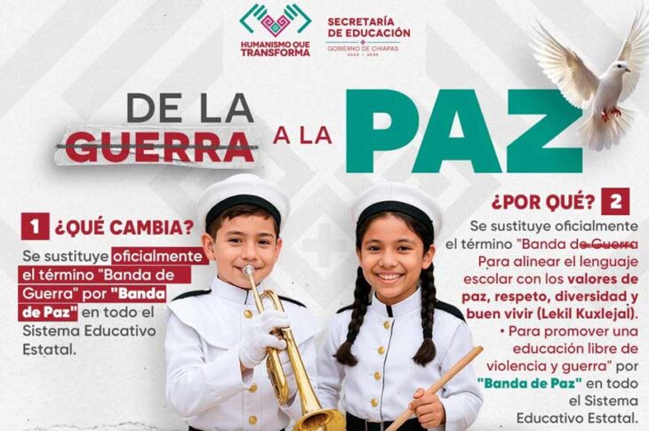 Volante de la secretaría de educación de Chiapas sobre el cambio tonto.