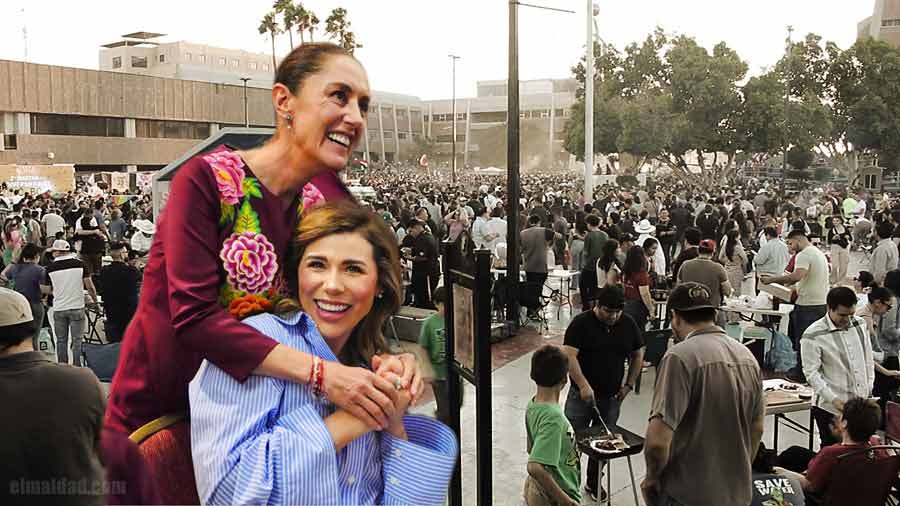 Sheinbaum respalda a Marina del Pilar por la carne asada contra la gobernadora.