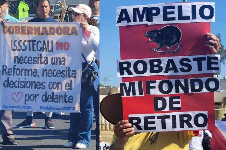 Manifestaciones del 1ro de mayo en Mexicali. Fotos: MF Noticias Mexicali.