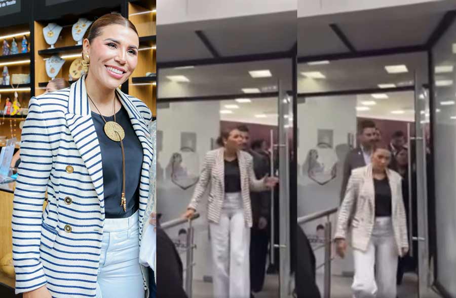 Marina del Pilar con sonrisa y sin sonrisa.