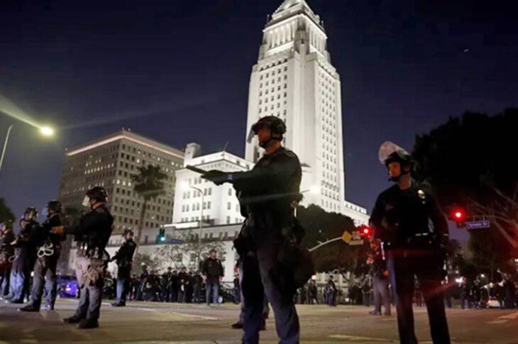 Los Ángeles con toque queda. Foto: Telemundo.