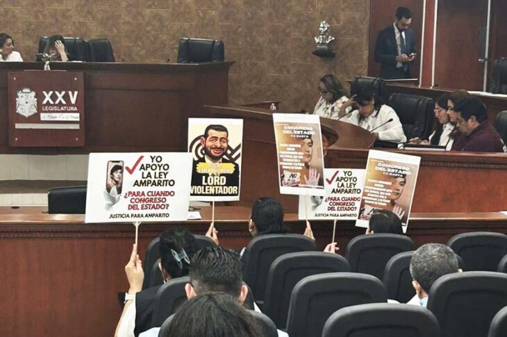 Sesión en el congreso de Baja California este jueves 19 de junio.
