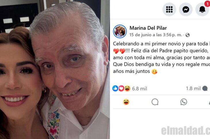 Post de Marina del Pilar por el día del padre.