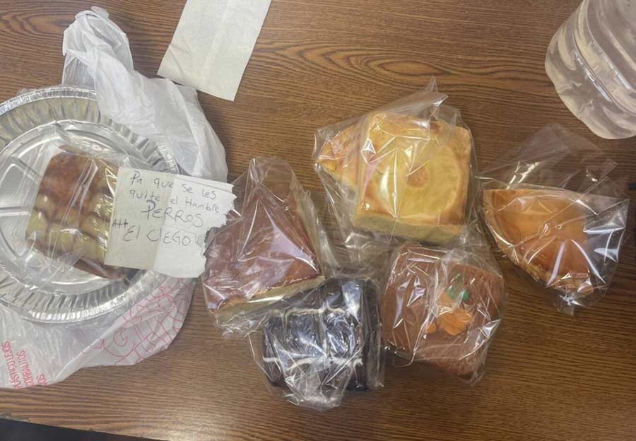 Pan dulce con mensaje.