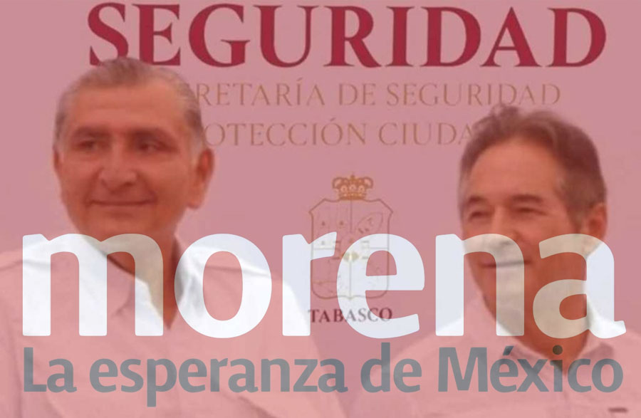 Adán Augusto y Hernán Bermúdez.