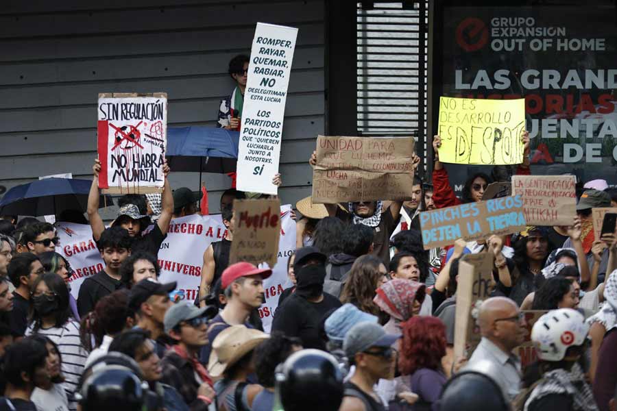 Segunda marcha contra gentrificación en la CDMX. Foto: Diego Israel.