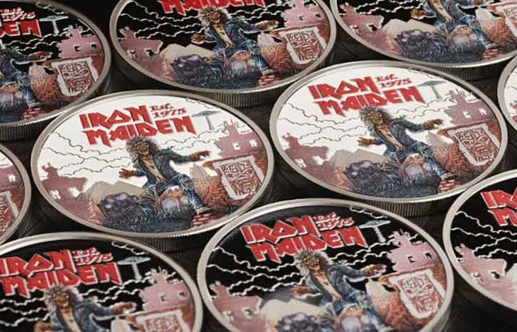 Moneda de Iron Maiden.