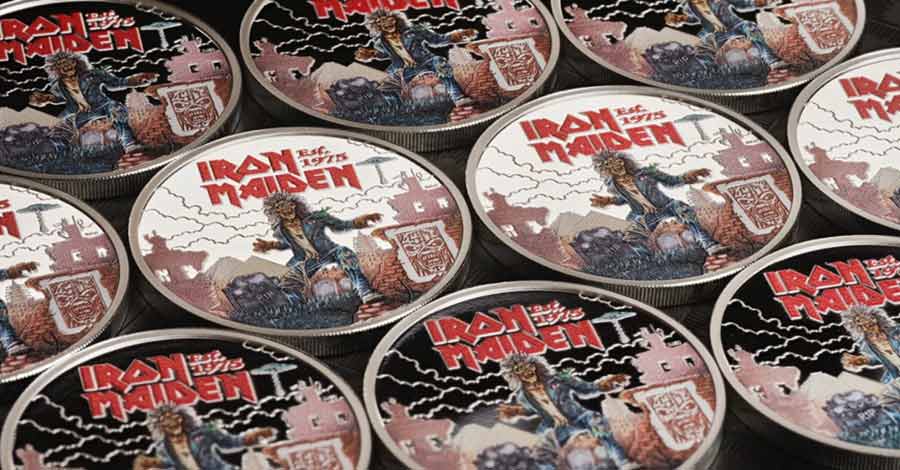 Moneda de Iron Maiden.