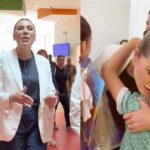 Capturas de pantalla del video de Marina del Pilar en el CRIT de Tijuana.